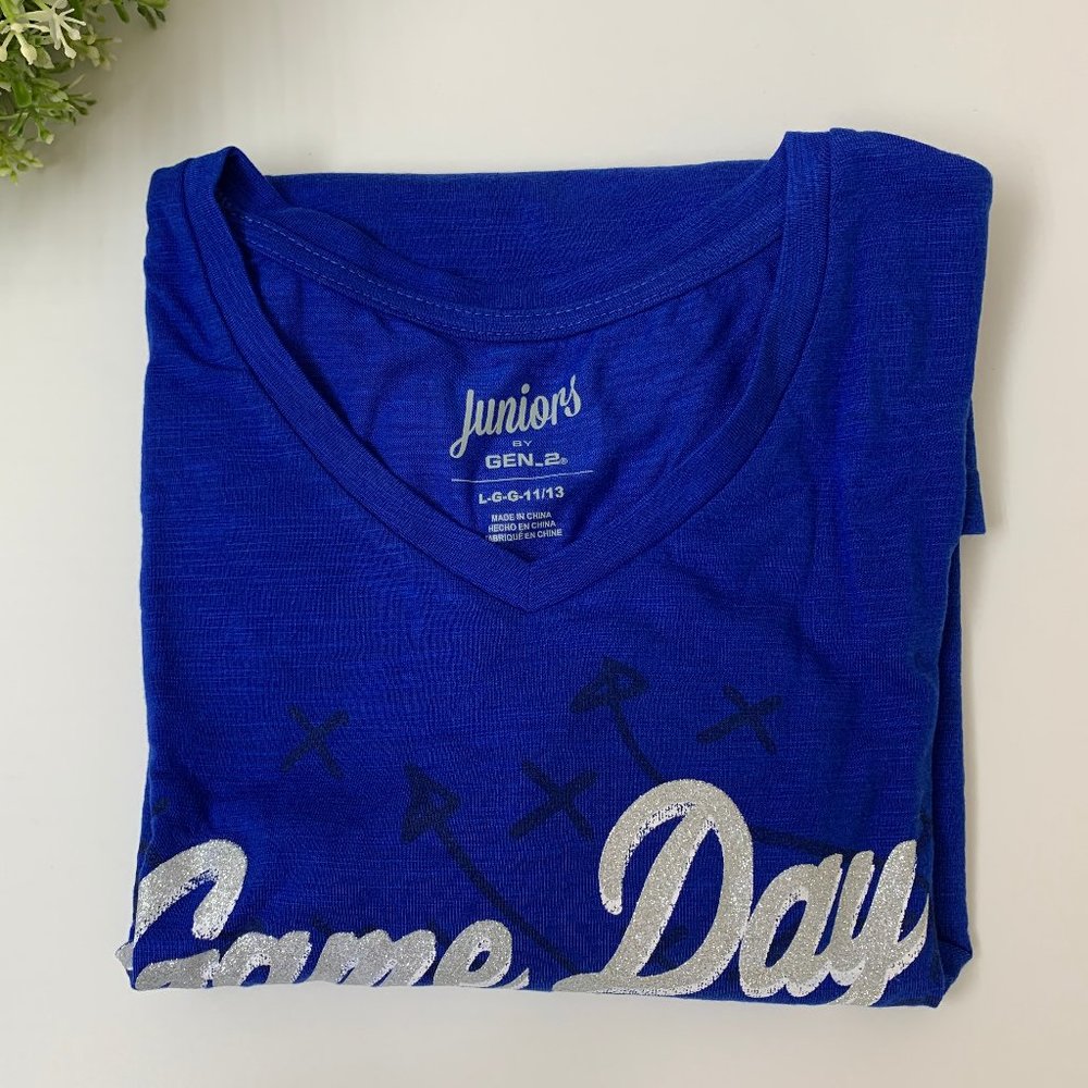 NCAA Wildcats Kentucky Game Day Shirt Junior Large 11/13 Long Sleeve Blue